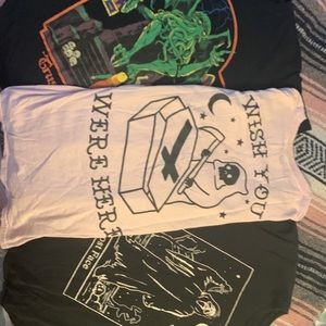 3 for 1 alternative shirts (ghost face, Cthulhu, Grim Reaper)
